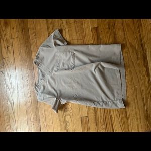 Figs beige scrub top